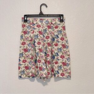 Sitting Pretty of California Floral Print High-Waisted vintage Shorts M praire